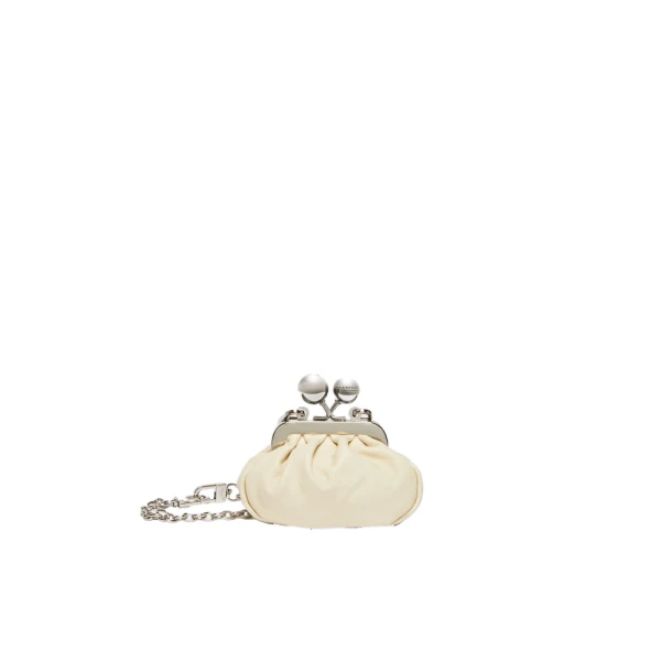 Max Mara Diomede Nappa Sheepskin Nano Pasticcino Bag in Ivory | Mini Bags | Coveti