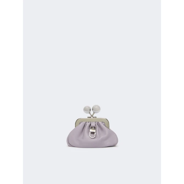 Max Mara Diomede Nappa Sheepskin Nano Pasticcino Bag in Lilac | Mini Bags | Coveti
