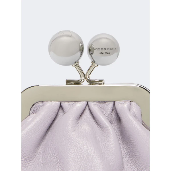 Max Mara Diomede Nappa Sheepskin Nano Pasticcino Bag in Lilac | Mini Bags | Coveti