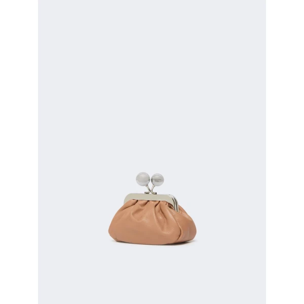 Max Mara Diomede Nappa Sheepskin Nano Pasticcino Bag in Nude | Mini Bags | Coveti