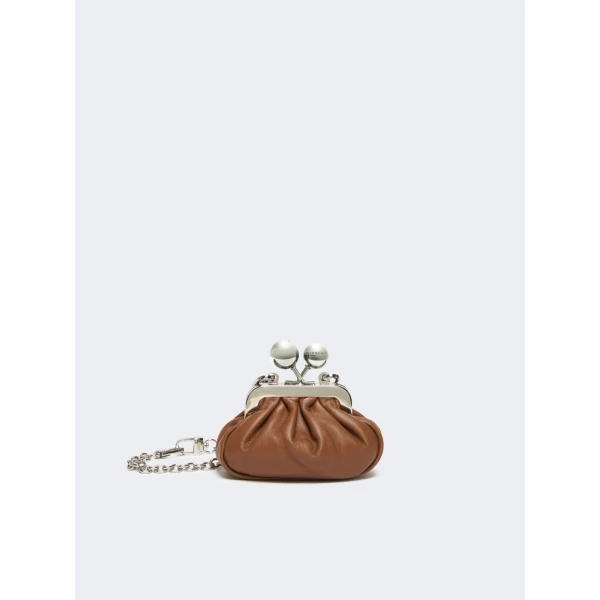 Max Mara Diomede Nappa Sheepskin Nano Pasticcino Bag in Tobacco | Mini Bags | Coveti