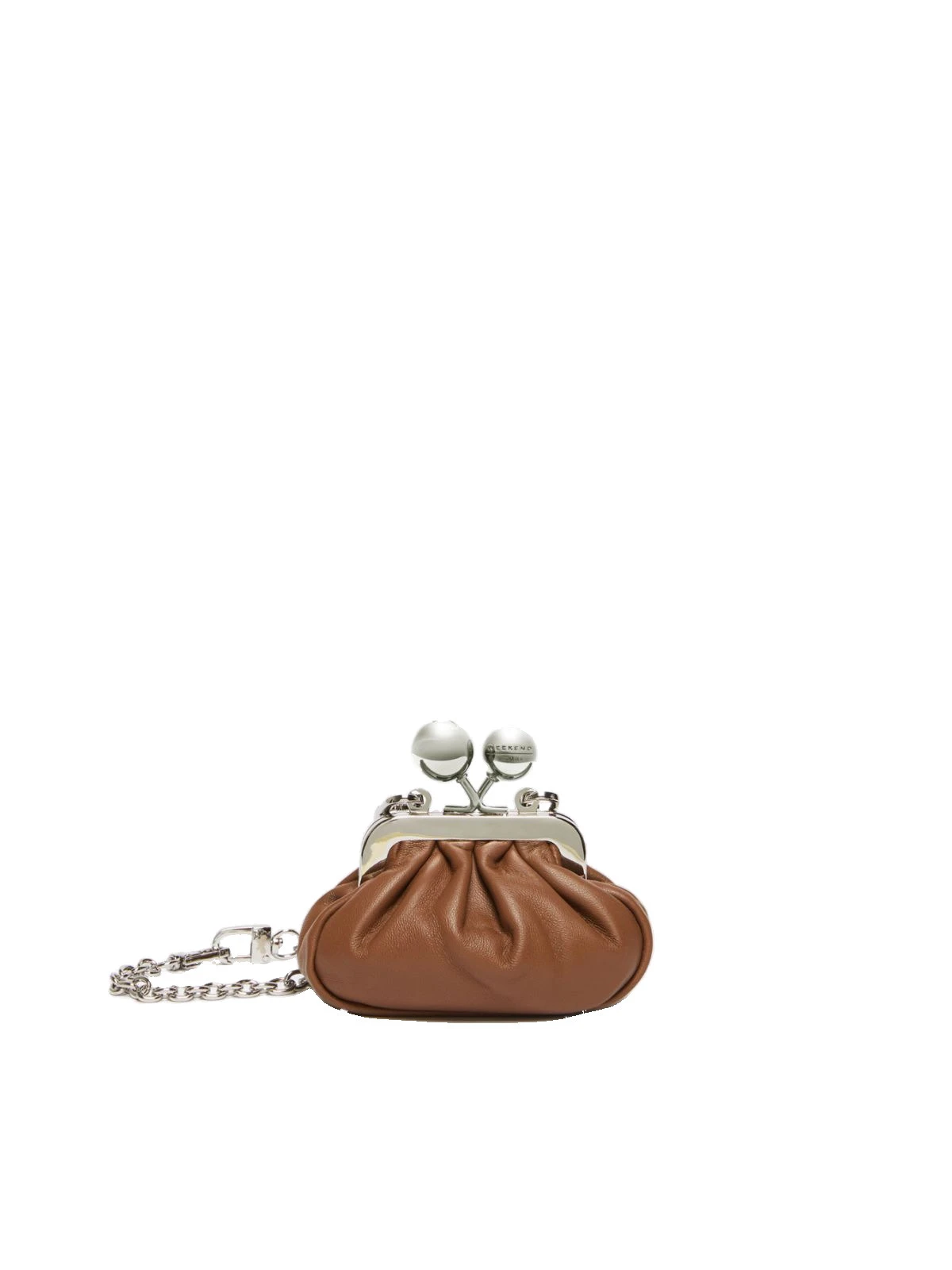 Max Mara Diomede Nappa Sheepskin Nano Pasticcino Bag in Tobacco Max Mara Diomede Nappa Sheepskin Nano Pasticcino Bag in Tobacco | Mini Bags | Coveti