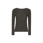 Max Mara Disegno Ribbed Wool Jumper in Khaki | Sweaters | Coveti