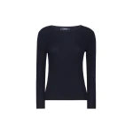 Max Mara Disegno Ribbed Wool Jumper in Ultramarine | Sweaters | Coveti