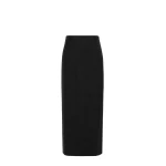 Max Mara Divo Wool Wrap Skirt in Dark Grey | Pencil Skirts | Coveti