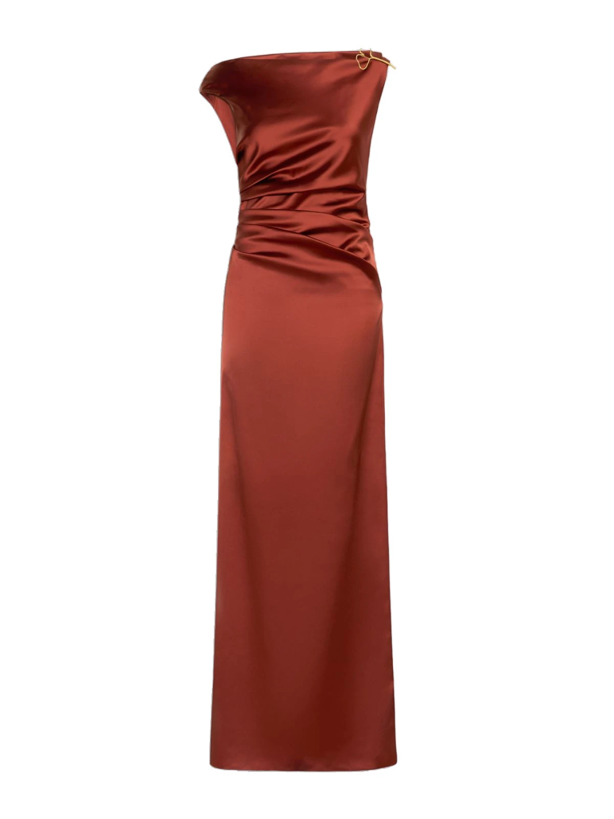 Max Mara Dream Long Stretch Satin Dress in Antique Rose Max Mara Dream Long Stretch Satin Dress in Antique Rose | Evening Gowns | Coveti