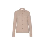 Max Mara Durante Cashmere Shirt-Cut Cardigan in Sand | Cardigan | Coveti