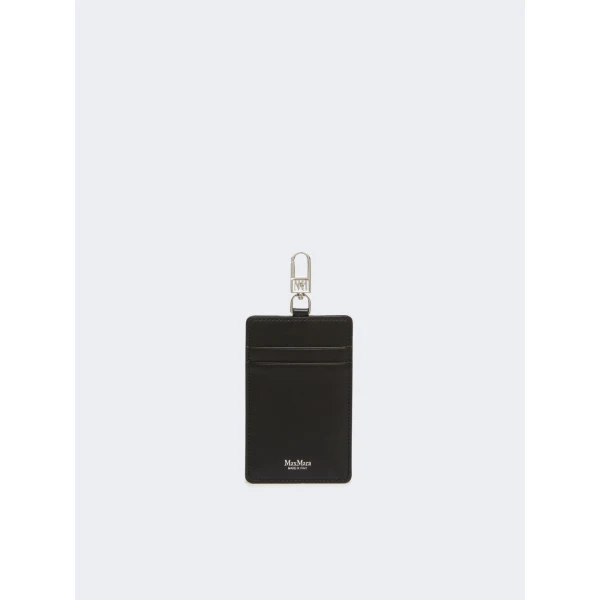 Max Mara Easyholder Leather Badge Holder in Black | Wallets & Purses | Coveti