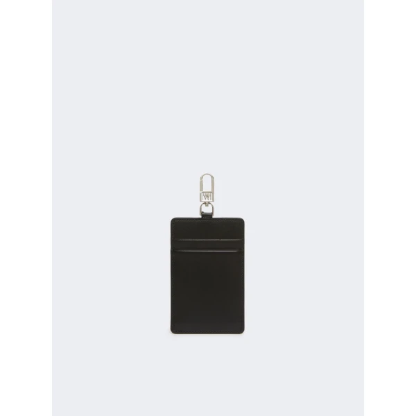 Max Mara Easyholder Leather Badge Holder in Black | Wallets & Purses | Coveti