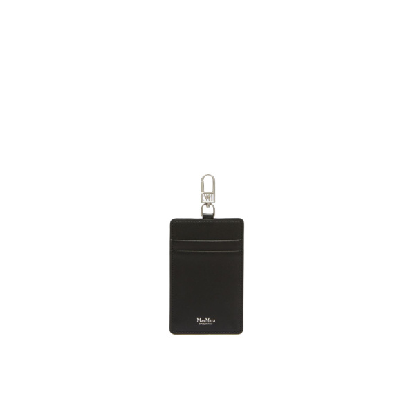 Max Mara Easyholder Leather Badge Holder in Black | Wallets & Purses | Coveti
