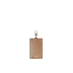 Max Mara Easyholder Leather Badge Holder in Mud | Wallets & Purses | Coveti