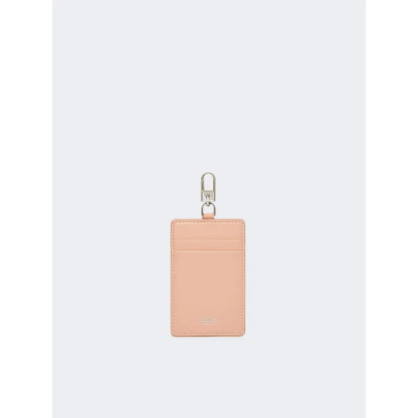 Max Mara Easyholder Leather Badge Holder in Pink | Wallets & Purses | Coveti