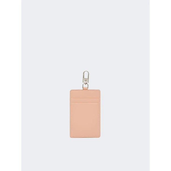 Max Mara Easyholder Leather Badge Holder in Pink | Wallets & Purses | Coveti