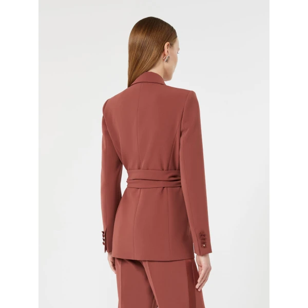 Max Mara Ebano Cady Criss-Cross Jacket in Antique Rose | Blazers | Coveti
