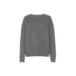 Max Mara Eco Wool and Cashmere Crew-Neck Jumper in Dark Grey | Sweaters | Coveti