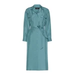 Max Mara Edile Silk Shirt Dress in Light Blue | Shirtdress | Coveti