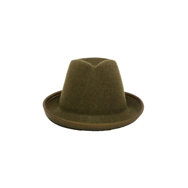 Max Mara Edile Wool Felt Hat in Khaki | Hats | Coveti