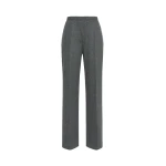 Max Mara Editta Jacquard Jersey Trousers in Medium Grey | Tailored pants | Coveti