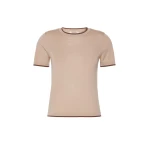 Max Mara Egidio Short-Sleeved Wool Jumper in Beige | Sweaters | Coveti