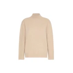 Max Mara Elegia Cashmere Roll-Neck Jumper in Beige | Turtlenecks | Coveti