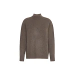 Max Mara Elegia Cashmere Roll-Neck Jumper in Marron Glace | Turtlenecks | Coveti