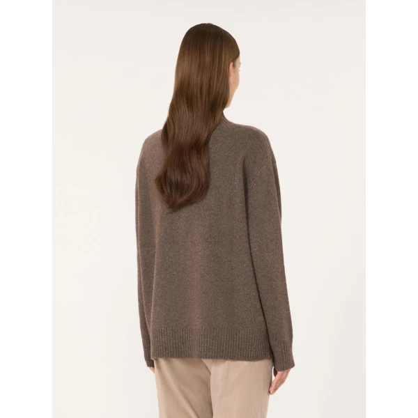 Max Mara Elegia Cashmere Roll-Neck Jumper in Marron Glace | Turtlenecks | Coveti