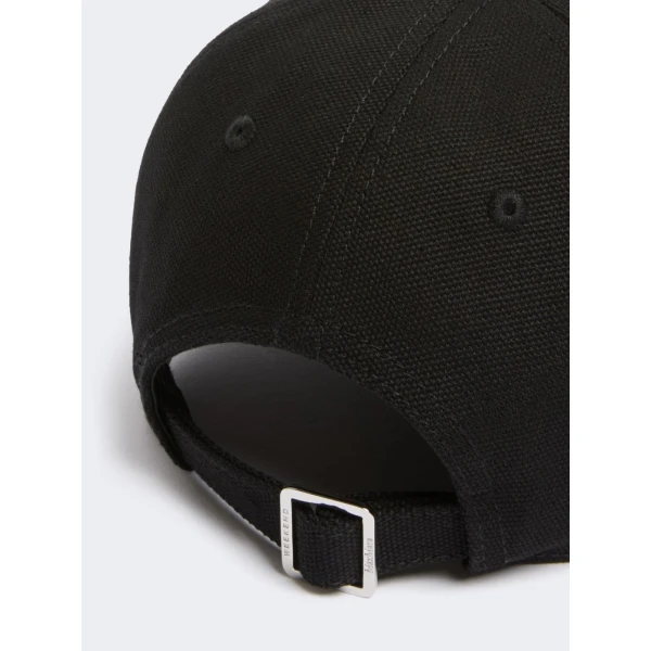 Max Mara Elfi Cotton Baseball Cap in Black | Hats | Coveti