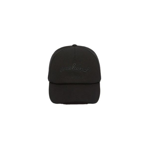 Max Mara Elfi Cotton Baseball Cap in Black | Hats | Coveti