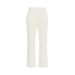 Max Mara Elfo Milano Knit Jersey Trousers in Ivory | Tailored pants | Coveti