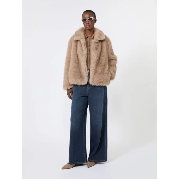 Max Mara Elia Wide-Leg Cotton Denim Jeans in Midnight Blue | Denim | Coveti