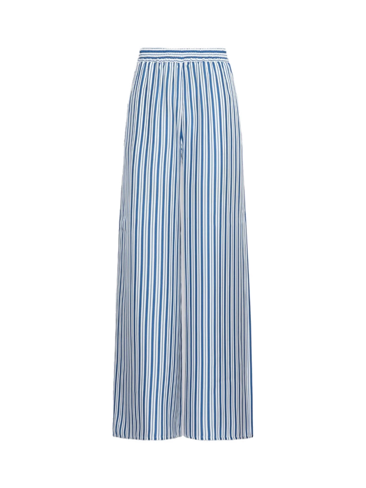 Max Mara Eliseo Printed Silk Relaxed Trousers in Silk White Max Mara Eliseo Printed Silk Relaxed Trousers in Silk White | Wide leg pants | Coveti
