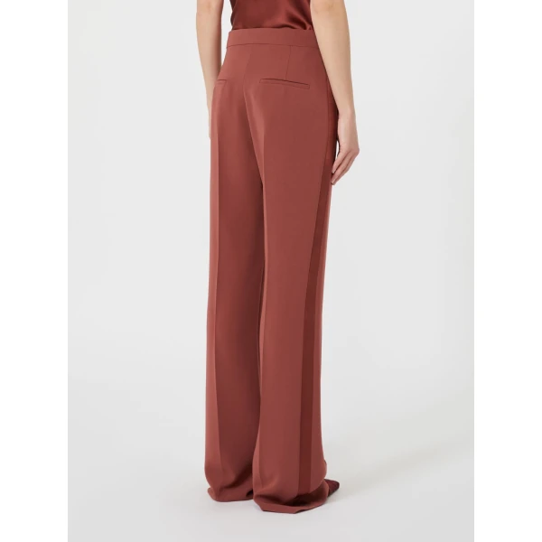Max Mara Eliseo Tuxedo-Style Cady Trousers in Antique Rose | Tailored pants | Coveti