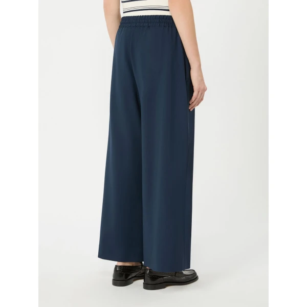 Max Mara Elmo Stretch Wool Joggers in Navy | Sweatpants | Coveti