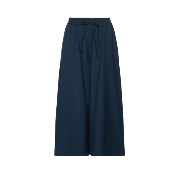 Max Mara Elmo Stretch Wool Joggers in Navy | Sweatpants | Coveti
