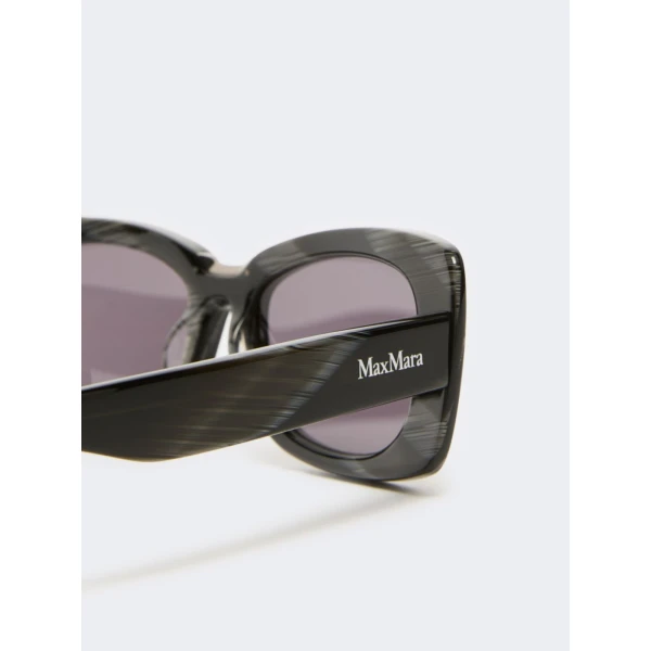Max Mara Elodia Rectangular Sunglasses in Black | Sunglasses | Coveti