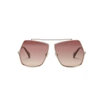 Max Mara Elsa Geometric Sunglasses in Pink | Sunglasses | Coveti