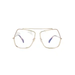 Max Mara Elsav Square Metal Sunglasses in Gold | Women | Coveti