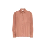 Max Mara Entrata Silk-Blend Radzimir Shirt in Antique Rose | Shirts | Coveti