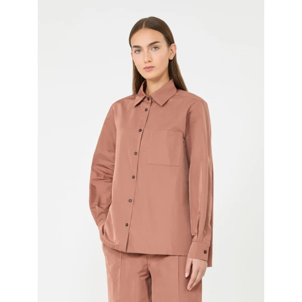 Max Mara Entrata Silk-Blend Radzimir Shirt in Antique Rose | Shirts | Coveti