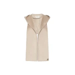 Max Mara Erba Hooded Cashmere Scarf in Sand | Scarves | Coveti