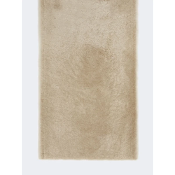 Max Mara Eresia Shearling Stole in Beige | Scarves | Coveti