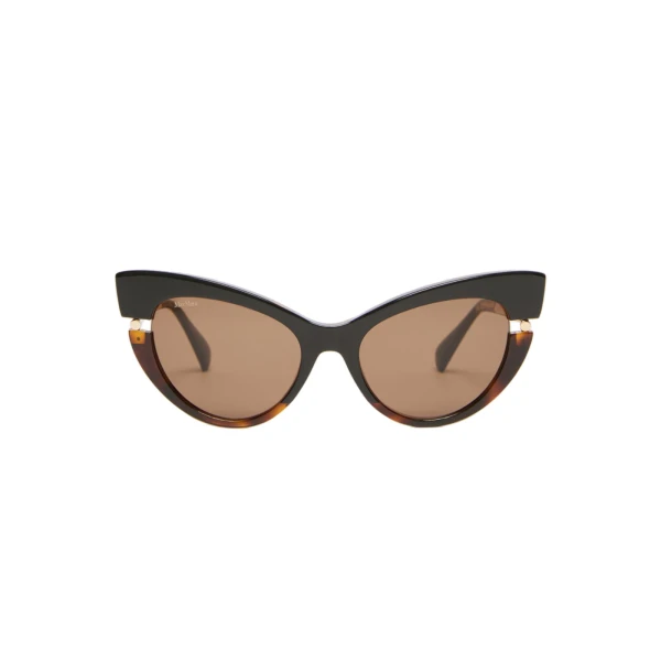 Esedra Acetate Cat-Eye Glasses in Tawny Bronze Brown