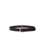 Max Mara Esodo Leather Belt in Black | Belts | Coveti