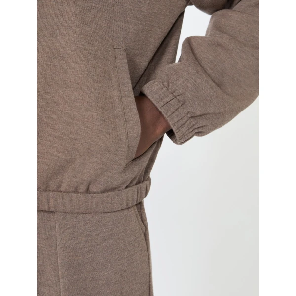 Max Mara Esploso Silk-Blend Jersey Sweatshirt in Mud | Sweaters | Coveti