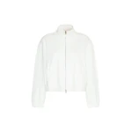 Max Mara Esploso Silk-Blend Jersey Sweatshirt in White | Sweaters | Coveti