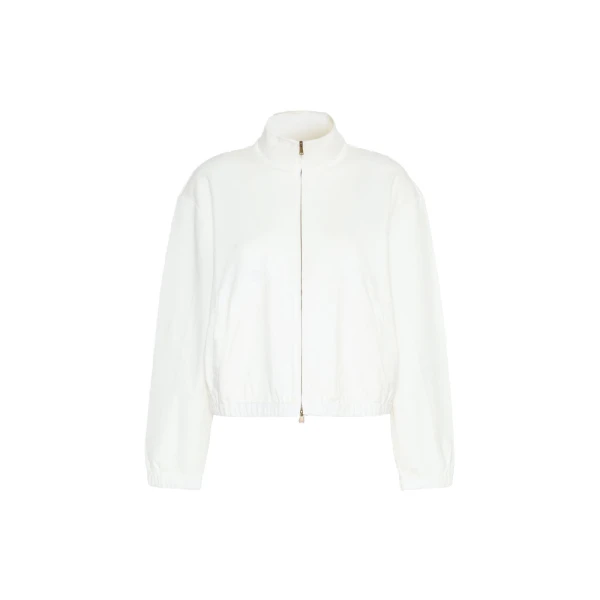 Esploso Silk-Blend Jersey Sweatshirt in White
