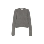 Max Mara Esposto Wool and Cashmere Cardigan in Dark Grey | Cardigan | Coveti