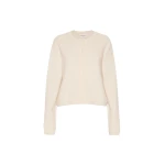 Max Mara Esposto Wool and Cashmere Cardigan in Ice Grey | Cardigan | Coveti