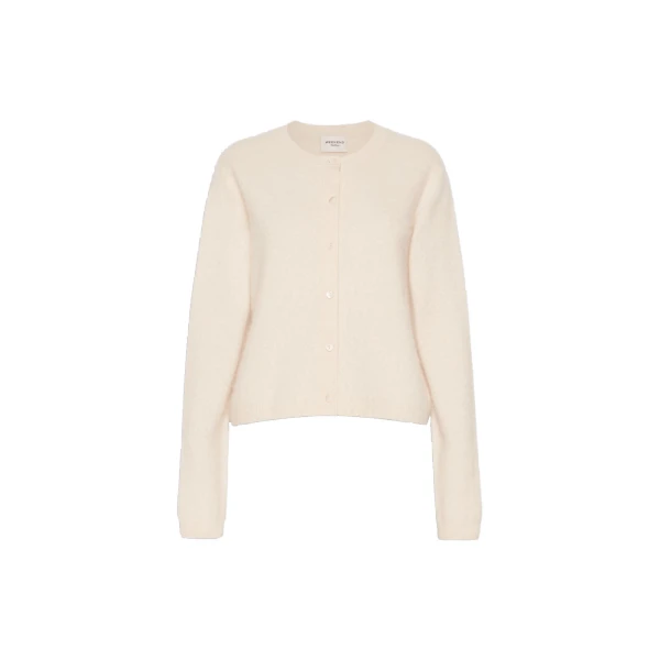 Max Mara Esposto Wool and Cashmere Cardigan in Ice Grey | Cardigan | Coveti