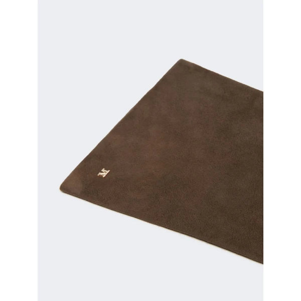 Max Mara Estremo Long Suede Gloves in Dark Brown | Gloves | Coveti